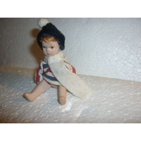 Старая Фарфоровая Куколка на резинках