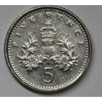 Великобритания, 5 пенсов, 2000 год