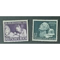 Германия** 1942 2 полные серии без наклеек и их следов