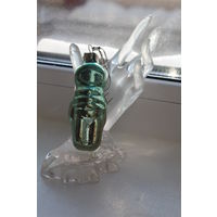 Винтажная стеклянная игрушка "Космонавт"
