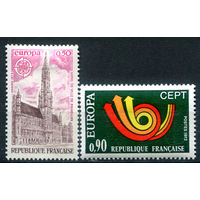 Франция - 1973г. - Europa CEPT, архитектура - 2 марки - полная серия, MH [Mi 1826-1827]. #2-Fr-37-A-1