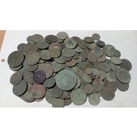 Кучка Царских монет до 1917 года более 150 штук не чищены