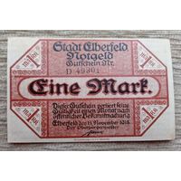 Werty71 Германия 1 марка 1918 Эльберфельд банкнота
