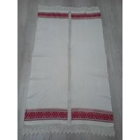 Скатерть старинная домотканая