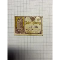Нотгельд 10 пфеннигов 1921 год. -2112