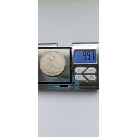 50 копеек 1924 года. ТР. Серебро 900. Монета не чищена. 45003