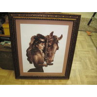 Амазонка. Авторская вышивка 2012 г.