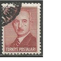 Турция. Мустафа И.Инёню. Второй Президент. 1948г. Mi#1202.
