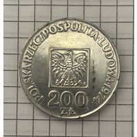 200 злотых. Серебро. 1974