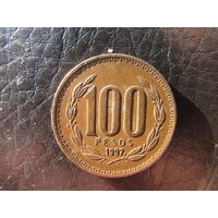 Чили. 100 песо. 1997. С 20 копеек. Распродажа коллекции. Смотрите другие лоты.