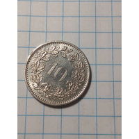 10 раппенов Швейцария 1989 год