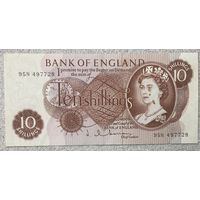 Банкнота. Великобритания. 10 шиллингов 1960 - 1970 год