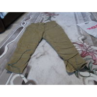 Штаны для зимней рыбалки /СССР-ватники