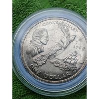 Монета 1 $ Новая Зеландия1969 год
