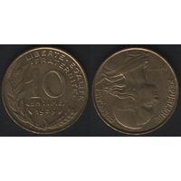 Франция _km929 10 сантим 1989 год (nf01