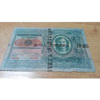100 крон 1912 года  Австро-Венгрии 3339