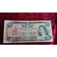 20 Долларов Канада 1976 ГОД .  ОРИГИНАЛ  Распродажа Коллекции !!! .Экспресс  Аукцион  не с рубля без МПЦ и прочего 3 ДНЯ  .Много лотов в продаже .