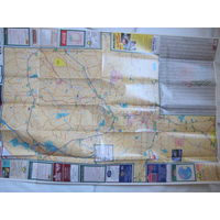 Большая (90х60 см) карта Атланты