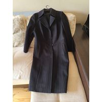 Демисезонное женское пальто 80% кашемир (шерсть), с поясом