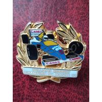 Значок автогонки F-1 кубок 1992г. тяжёлый.