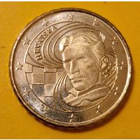 Хорватия 10 евроцентов 2023 стандартная монета из оборота