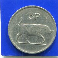 Ирландия 5 пенсов 1982 , большие