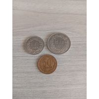 1 и 2 франка +1969,1991