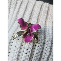 Брошь орхидея сша