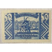 Нотгельд ГРОССВИРШЛЕБЕН 50 пфеннигов 1921 год. Веймарская республика