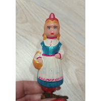 Елочные игрушки, стекло, красная шапочка