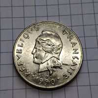 20 франков 2005 года Франция . Новая Полинезия. R.