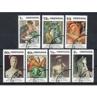 500 лет со дня рождения Микеланджело Гренада 1975 год серия из 7 марок