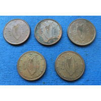 Ирландия 5 евроцентов 2002, 2005, 2006, 2007, 2008