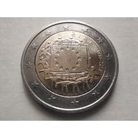 2 ЕВРО, ИРЛАНДИЯ (Общеевропейская серия - 30 лет флагу Европы) UNC тираж 999 000