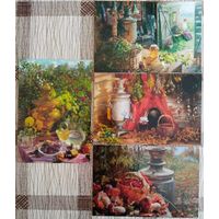 Натюрморты художника Владимира Жданова. 4 шт. Россия. 2018 г.