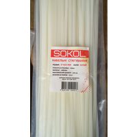 Кабельный хомут нейлон  белый 5х450мм, (100шт) с 1 рубля