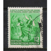 Германия ГДР 1954 Встреча германской молодёжи в Берлине Танцевальная пара #428