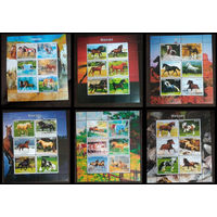СЕРИЯ Блоков лошади фауна  MNH