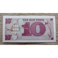 Werty71 Великобритания 10 Пенсов Вооруженные силы 1972 UNC банкнота