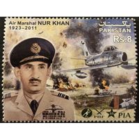 Пакистан 2011 Милитария Маршал авиации Нур Хан . Самолеты. одиночка