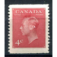 Британские колонии - Канада - 1949/51г. - король Георг VI, перфорация 12:б/п, 4 с - 1 марка - MH [Mi 254 G]. #3-WB-80-A-2