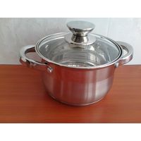 Кастрюля со Стеклянной Крышкой - 2,1 литра.