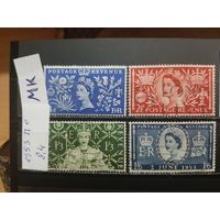 ВЕЛИКОБРИТАНИЯ 1953г. Полная серия. Гаш.
