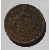 Япония, 2 Сена 1881 V-чешуйки