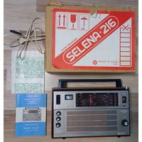 Радиоприемник SELENA B 216.Паспорт.Коробка.Не включается
