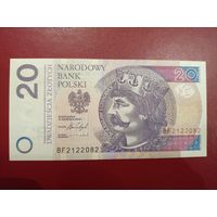 Польша. 20 злотых 2016 года, серия BF. AU. Торг