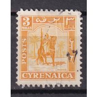 157.BrK. Великобритания. Британская оккупация Итальянских колоний. Киренаика. 1950 г. 3 m. Mi.#3.