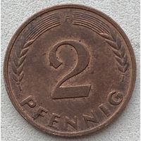 Германия 2 пфеннига 1969 г. F