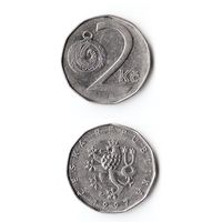2 кроны Чехия 1997 года