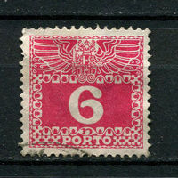 Австро-Венгрия - 1908/1913 - Цифры 6H. Portomarken - [Mi.37p] - 1 марка. Гашеная.  (Лот 35CA)